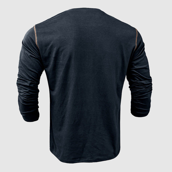 Men's long sleeve cotton t-shirt