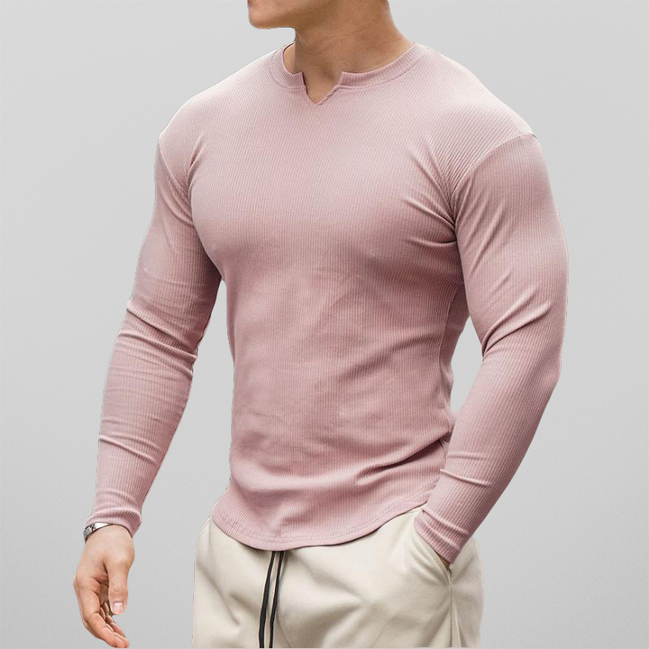 Men's muscle pass long sleeve shirt