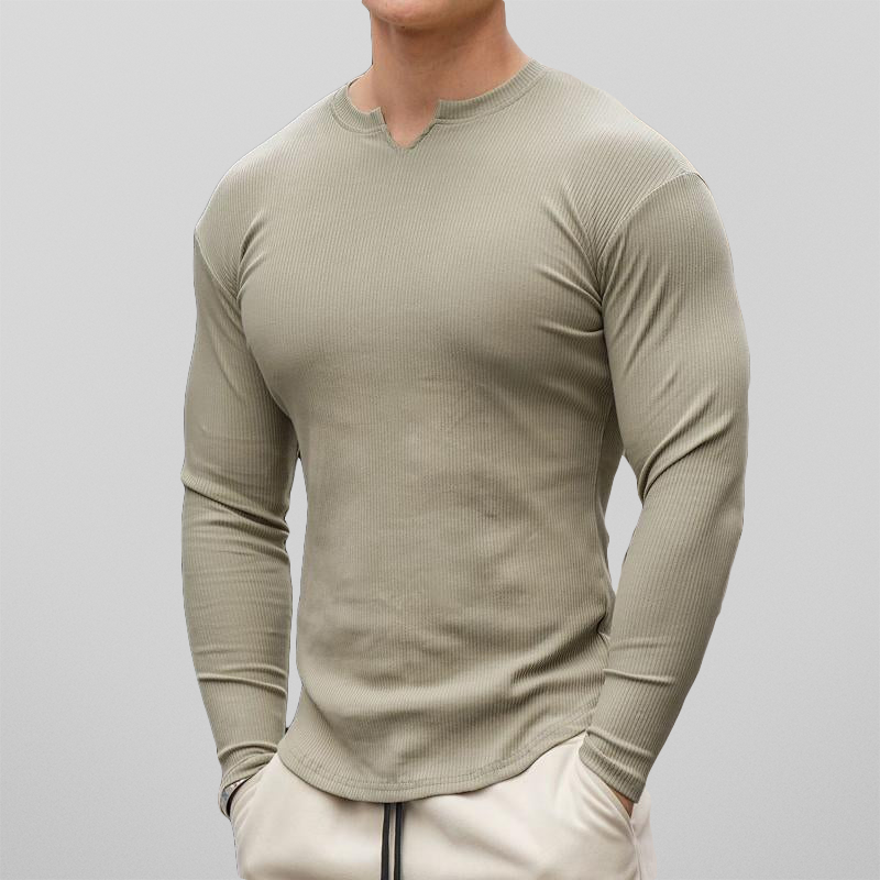 Men's muscle pass long sleeve shirt